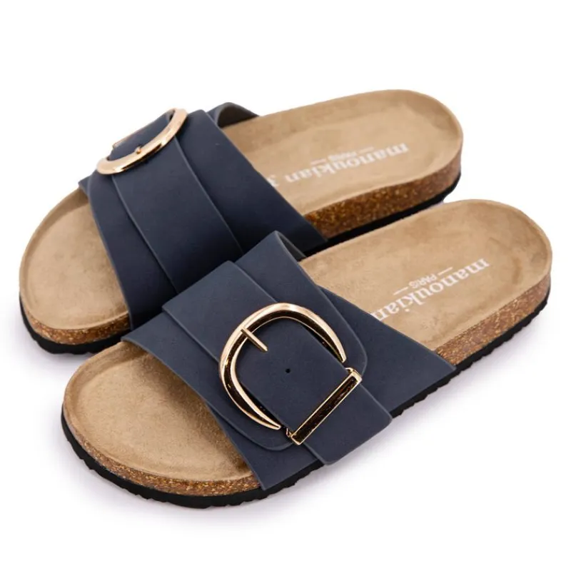 Outlet Mules une bride à boucle Femme Femme Tongs, Mules