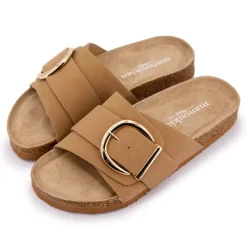 Hot Mules une bride à boucle Femme Femme Tongs, Mules