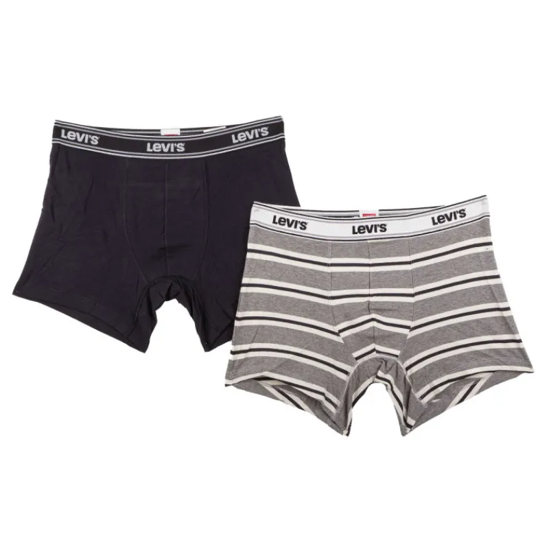 Sale Pack 2 boxers coton stretch confort et noir Homme Homme Boxer, Caleçon