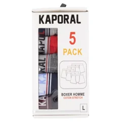 Hot Pack de 5 boxers ronel Homme Homme Boxer, Caleçon