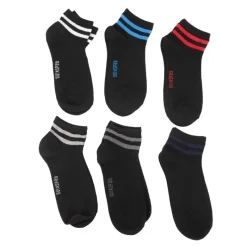 Discount Pack de 6 socquettes rayées multicolores ricardo Homme Homme Vetements De Sports Homme|Chaussettes