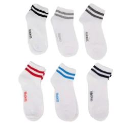 Clearance Pack de 6 socquettes rayées multicolores ricardo Homme Homme Vetements De Sports Homme|Chaussettes
