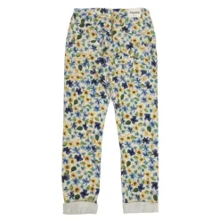 Outlet Pantalon à fleurs avec ourlets Femme Femme Pantalon