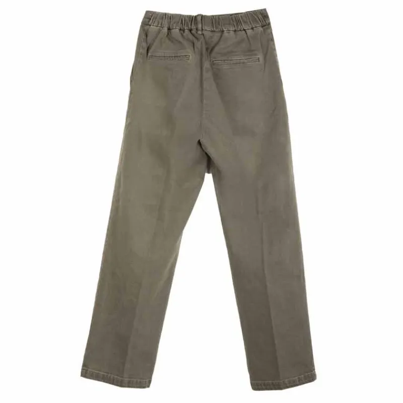 Hot Pantalon à pinces en toile Femme Femme Pantalon