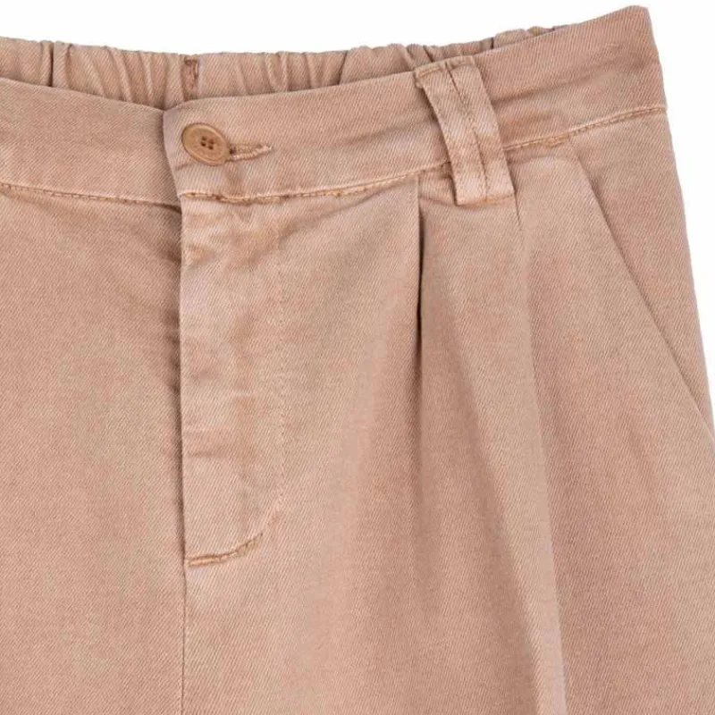 Clearance Pantalon à pinces en toile Femme Femme Pantalon