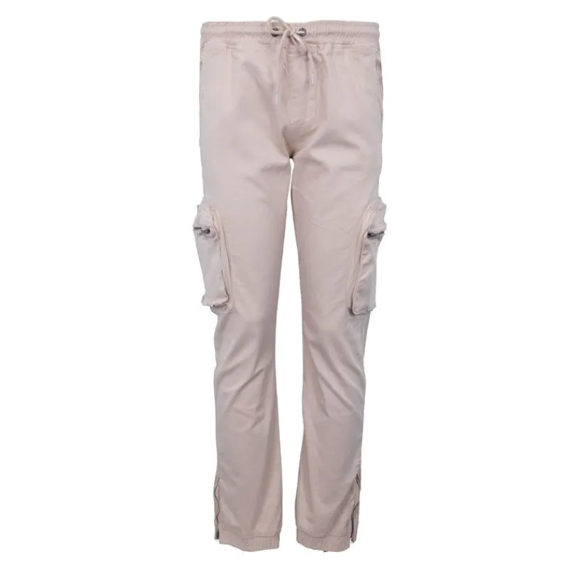 Pantalon avec poches zippées coupe cargo Homme Homme Pantalon