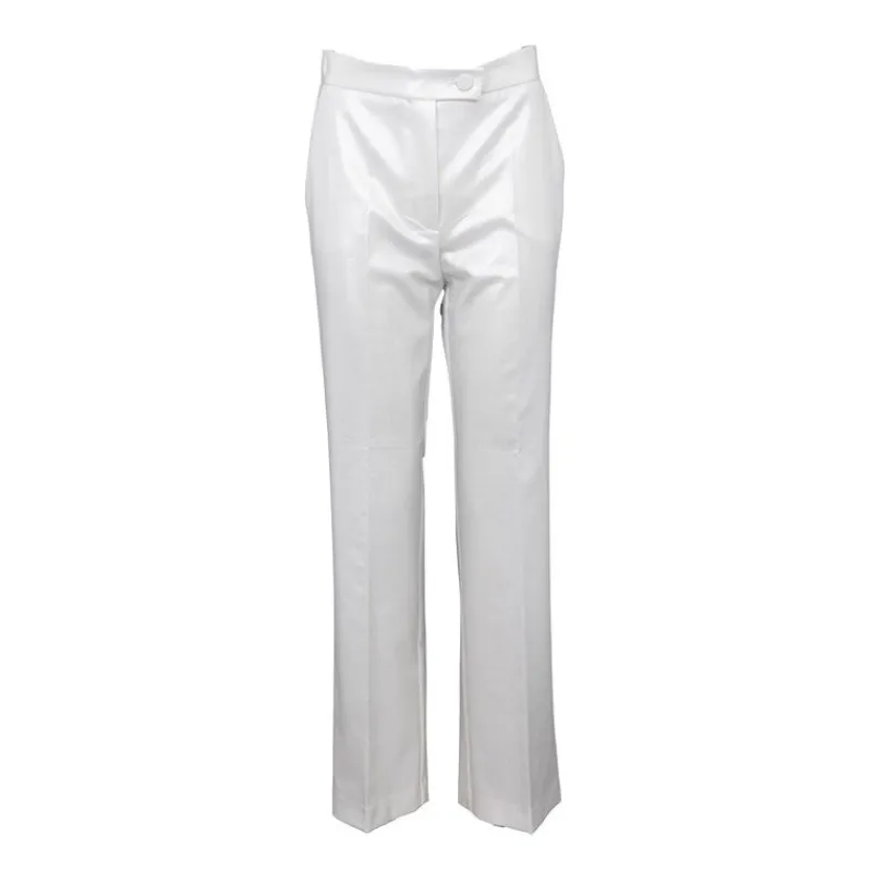 Sale Pantalon irisé brillant de tailleur à pinces droit Femme Femme Pantalon