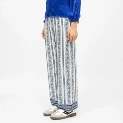 Outlet Pantalon motif frise pauline Femme Femme Pantalon