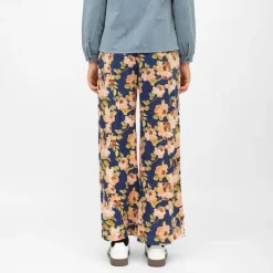 New Pantalon fluide retro pozo à fleurs Femme Femme Pantalon