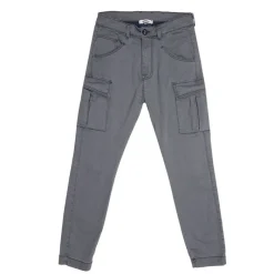 Pantalon cargo gris stretch Homme Homme Pantalon