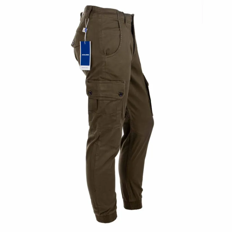 Online Pantalon cargo uni coton stretch Homme Homme Pantalon