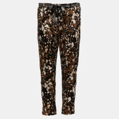 Discount Pantalon carotte imprimé avec ceinture à nouer Femme Femme Pantalon