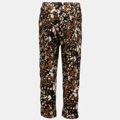 Discount Pantalon carotte imprimé avec ceinture à nouer Femme Femme Pantalon