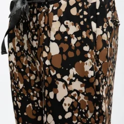 Discount Pantalon carotte imprimé avec ceinture à nouer Femme Femme Pantalon