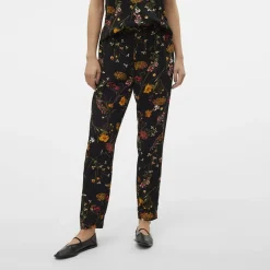 Best Pantalon carotte imprimé à fleurs colorées Femme Femme Pantalon