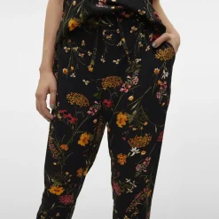 Best Pantalon carotte imprimé à fleurs colorées Femme Femme Pantalon