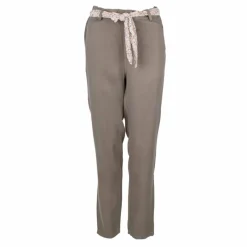 Hot Pantalon carotte noué avec foulard imprimé Femme Femme Pantalon