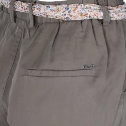 Hot Pantalon carotte noué avec foulard imprimé Femme Femme Pantalon