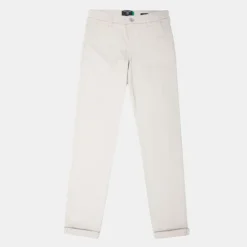 New Pantalon chino taille basse avec ourlets Homme Homme Pantalon