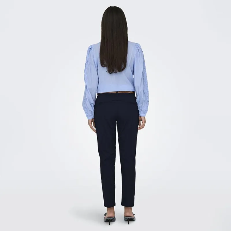 Outlet Pantalon chino ceinture tressée Femme Femme Pantalon