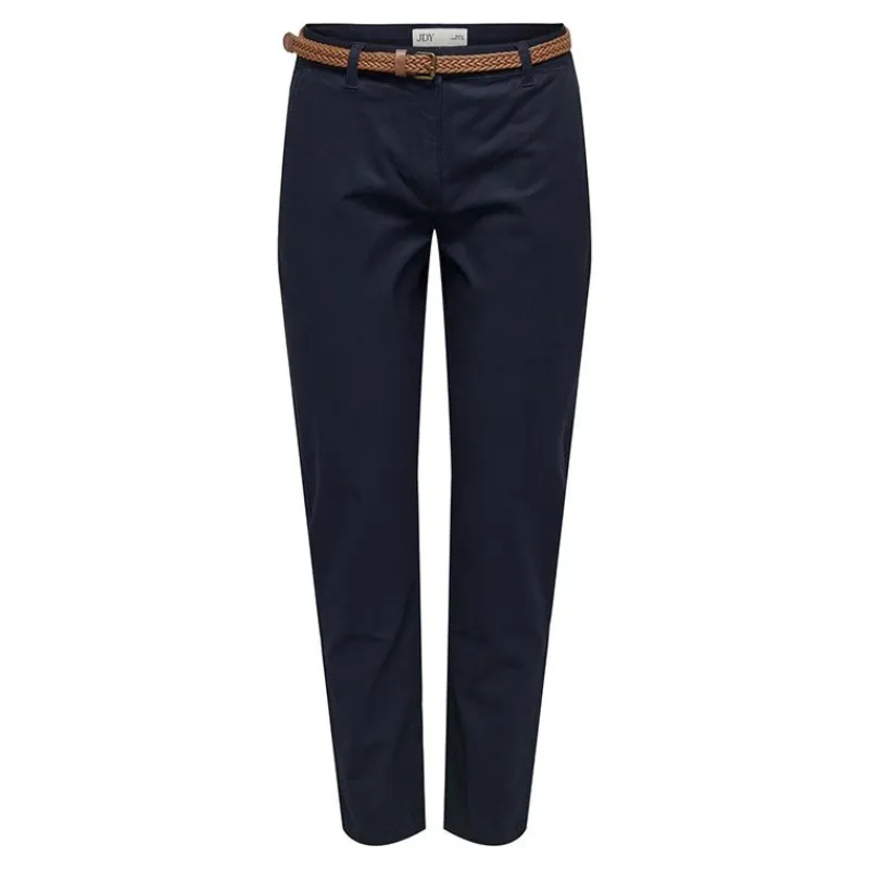 Outlet Pantalon chino ceinture tressée Femme Femme Pantalon