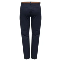 Outlet Pantalon chino ceinture tressée Femme Femme Pantalon