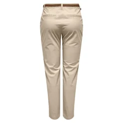 Clearance Pantalon chino ceinture tressée Femme Femme Pantalon