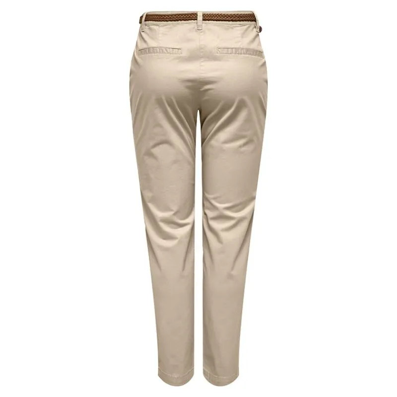 Clearance Pantalon chino ceinture tressée Femme Femme Pantalon