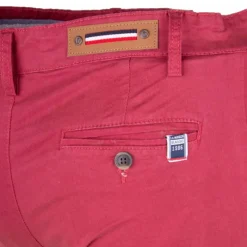 Sale Pantalon chino coton stretch revers fermeture éclair tenali Homme Homme Pantalon