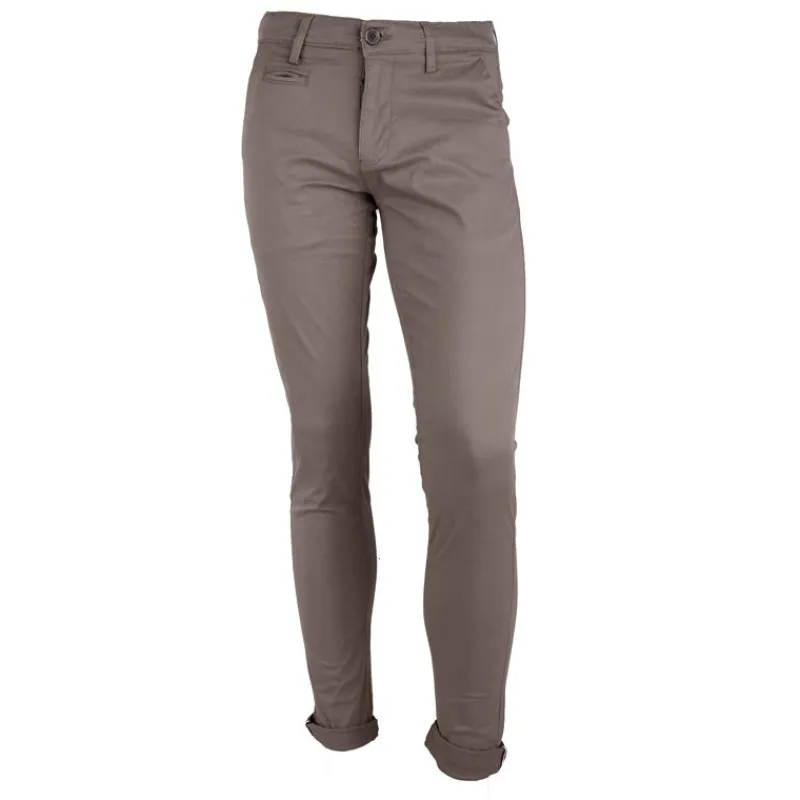 New Pantalon chino coton stretch revers fermeture éclair tenali Homme Homme Pantalon