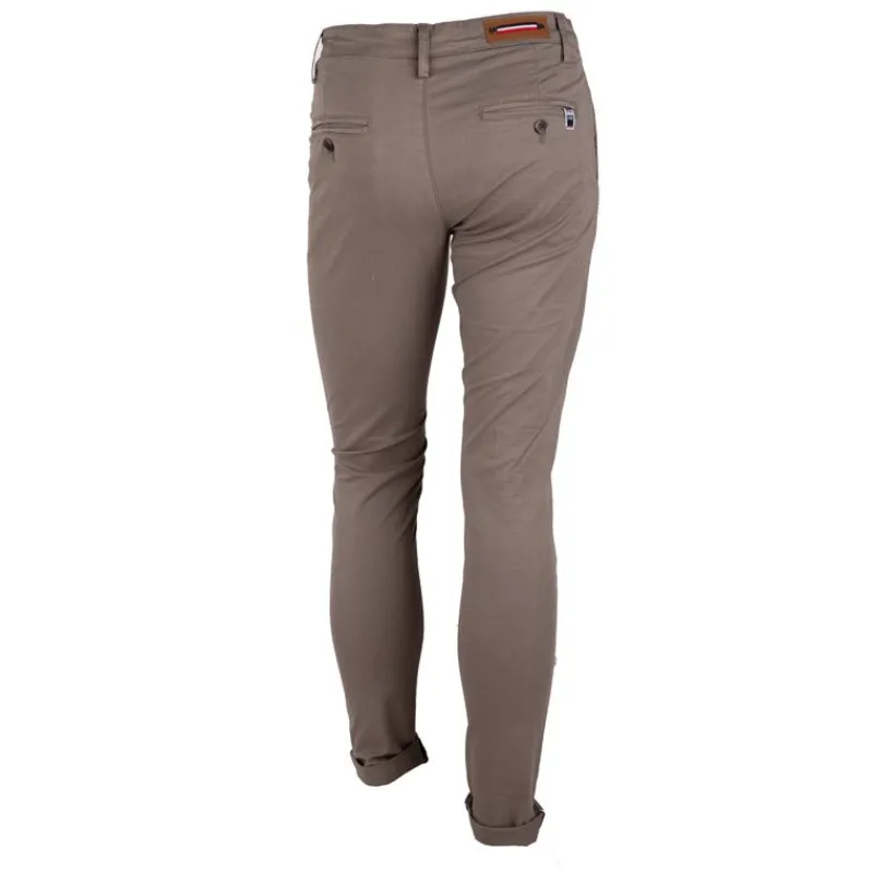New Pantalon chino coton stretch revers fermeture éclair tenali Homme Homme Pantalon