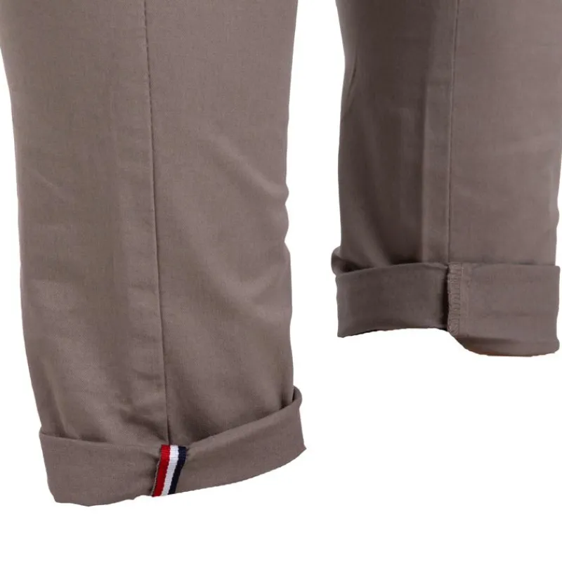 New Pantalon chino coton stretch revers fermeture éclair tenali Homme Homme Pantalon