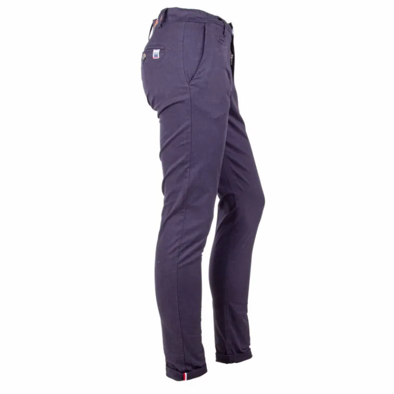 New Pantalon chino coton stretch revers fermeture éclair tenali Homme Homme Pantalon