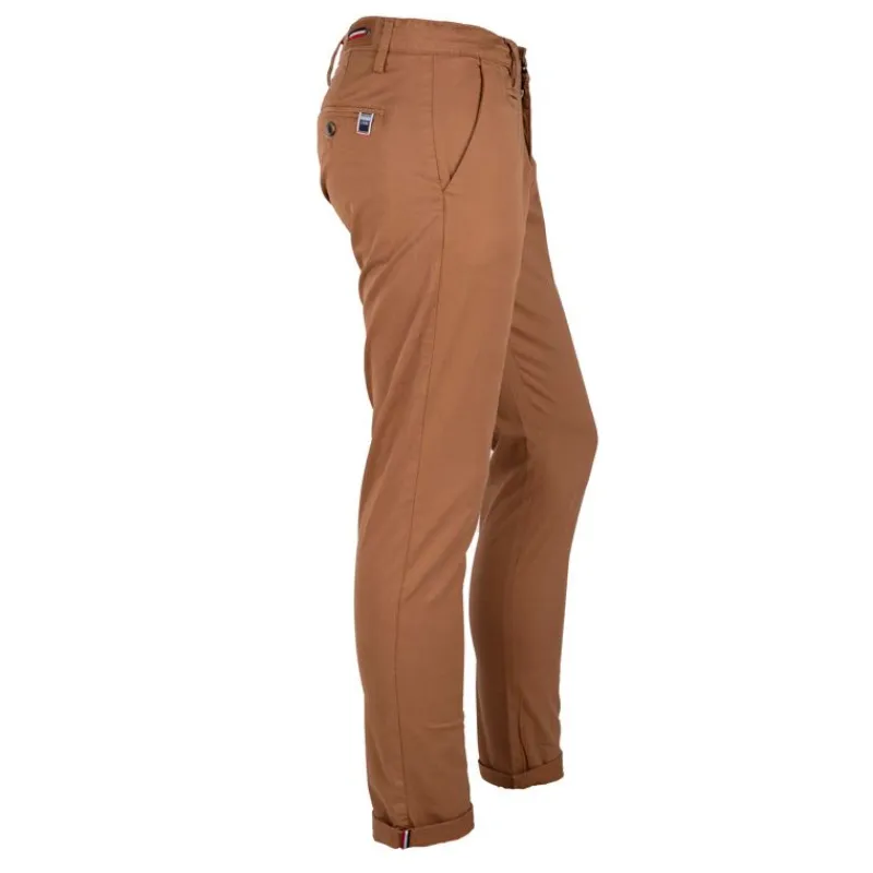 New Pantalon chino coton stretch revers fermeture éclair tenali Homme Homme Pantalon