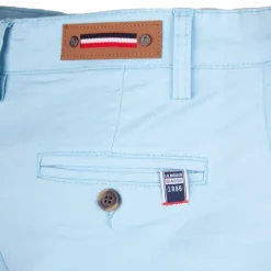 Clearance Pantalon chino coton stretch revers fermeture éclair tenali Homme Homme Pantalon