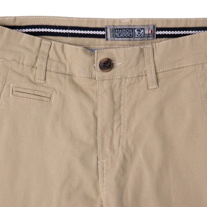 Outlet Pantalon chino imprimé coton stretch tamar Homme Homme Pantalon