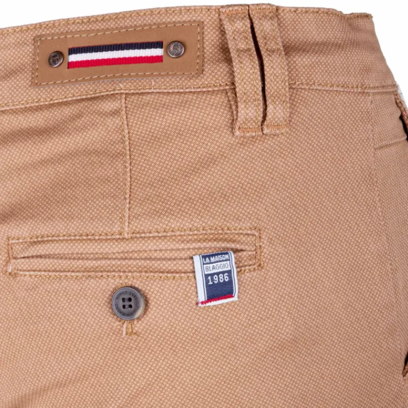 Outlet Pantalon chino imprimé coton stretch tamar Homme Homme Pantalon