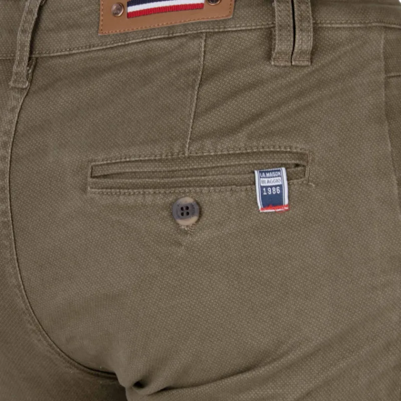 Pantalon chino imprimé coton stretch tamar Homme Homme Pantalon