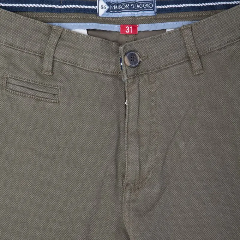 Pantalon chino imprimé coton stretch tamar Homme Homme Pantalon