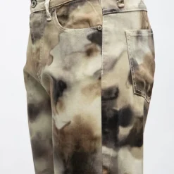 Hot Pantalon coton imprimé aquarelle Femme Femme Pantalon