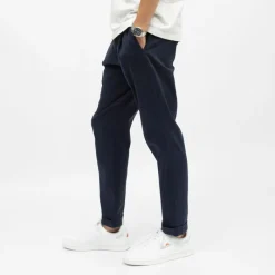 Hot Pantalon coton toile 7/8 coupe carotte Homme Homme Pantalon