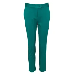 Outlet Pantalon de tailleur carotte bottiglia ceinture satinée Femme Femme Pantalon