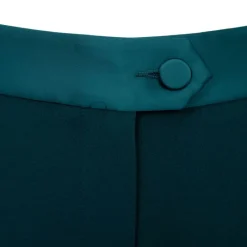 Online Pantalon de tailleur carotte bottiglia ceinture satinée Femme Femme Pantalon