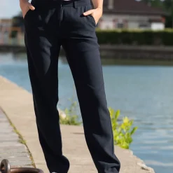 Discount Pantalon droit katnis marine Femme Femme Pantalon