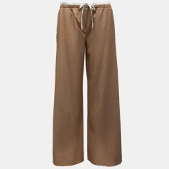 Outlet Pantalon en toile avec cordon Femme Femme Pantalon