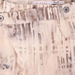 Discount Pantalon fermeture asymétrique à motifs Femme Femme Pantalon