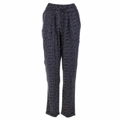 Hot Pantalon fluide droit à pois Femme Femme Pantalon
