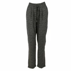 New Pantalon fluide droit à pois Femme Femme Pantalon