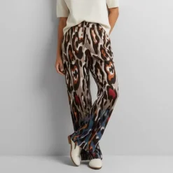 New Pantalon fluide imprimé animal Femme Femme Pantalon