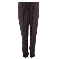 New Pantalon fluide coeurs rouges Femme Femme Pantalon